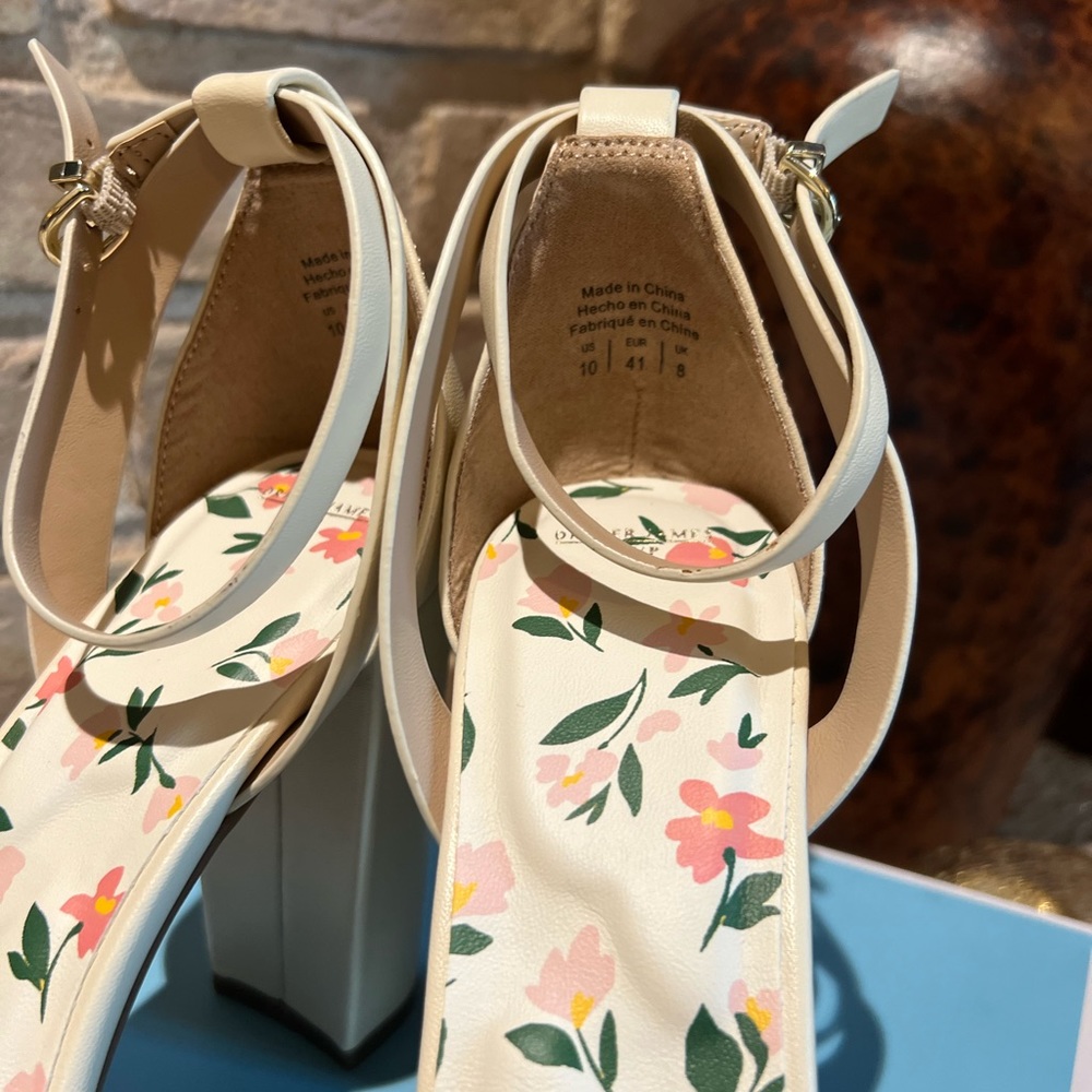 Nib Draper James Rsvp Averie, Open Toe Heels/Sand… - image 3